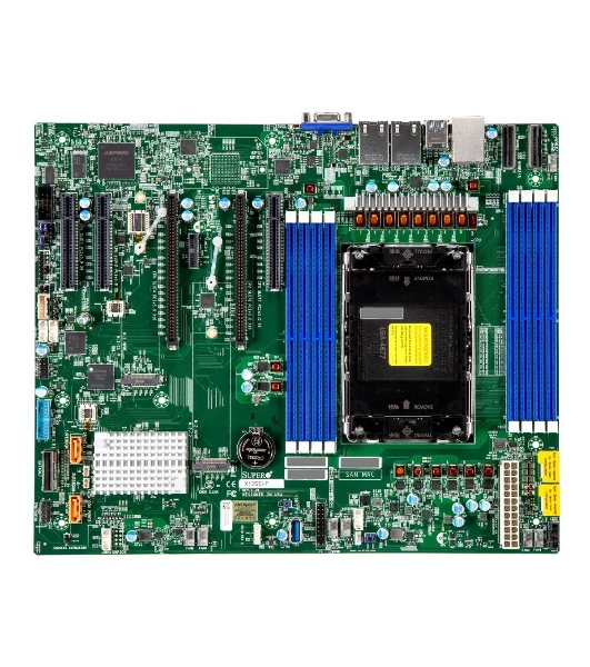 Материнская плата серверная Supermicro X13SEI-F-B, сокет LGA 4677, 8xDDR5, 10xSATA, 2xM.2, 2xPCI-E 5.0 x16, 3xPCI-E x8, 2xGigabit Ethernet, 2xUSB 2.0, 2xUSB 3.2 Gen 1, VGA, EATX