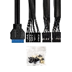 Компьютерный корпус Minitower ExeGate BAA-308MUC-AAA400 (mATX, БП AAA400 с вент. 8см, 1хUSB+1хUSB 3.0+1хTypeC, HD Audio, черный), фото8