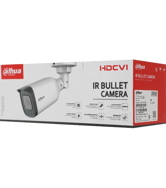Камера видеонаблюдения аналоговая Dahua DH-HAC-B3A21P-Z 2.7-12мм HD-CVI HD-TVI цв. корп.:белый