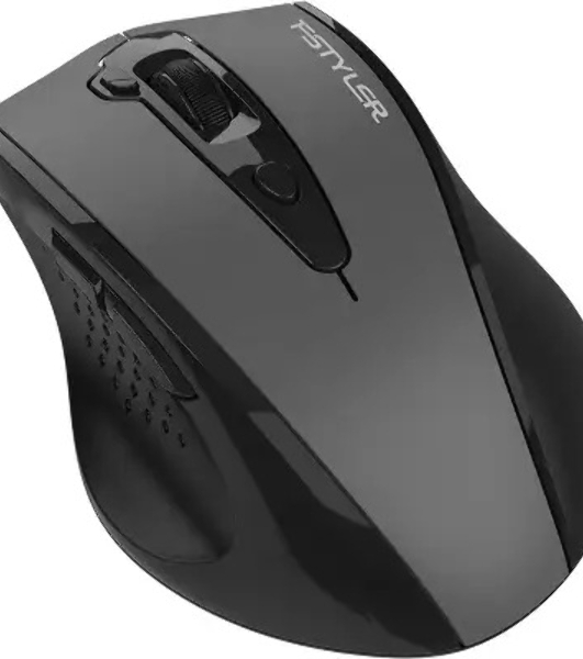 Мышь A4Tech Fstyler FG55S Plus серый оптическая 1200dpi silent беспров. USB