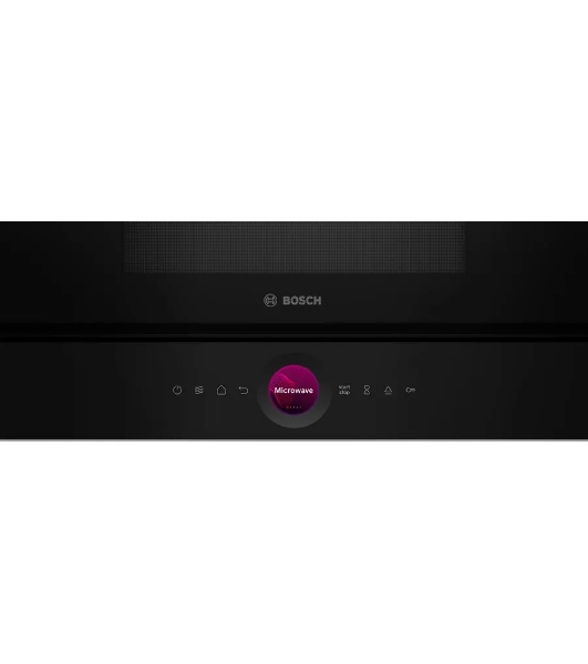Встраиваемая микроволновая печь Bosch BER7321B1 900Вт, 5 режимов, кварцевый гриль,инвертер, 21 л, черный, петли справа