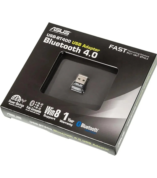 Сетевой адаптер Bluetooth ASUS USB-BT400 USB 2.0, 3 Мбит/с, радиус 10 м