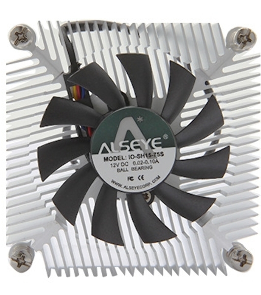 Вентилятор Alseye IO-SH15-75S TDP 75W, 85x85x30мм, 1500~3500rpm, 12.5~30.8dBA, pwm