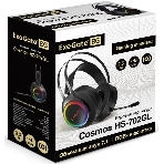 Гарнитура Exegate Cosmos HS-702GL чёрный, проводная, USB, виртуальный звук 7.1, подсветка, фото2