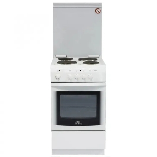 Плита электрическая De Luxe 5004.14Э КР белый 50x50x85