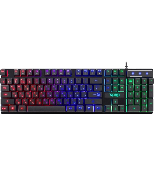 Комплект клавиатура+мышь Defender Nord GS-959 проводной, USB, 2400 DPI, чёрный