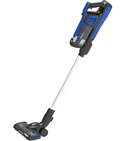 Пылесос вертикальный Blackton Bt VCA1401B черный/синий, питание от аккумулятора, 25 Вт, уборка сухая, пылесборник 0.6 л, работа от АКБ max 40 мин