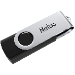 Флешка USB Netac U505 (NT03U505N-008G-20BK), 8Gb, USB 2.0, R/W 70/30, черный/серебристый, фото2