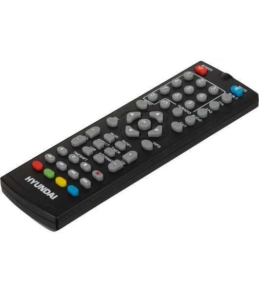 Приставка для цифрового ТВ Hyundai H-DVB460 черный, DVB-T2, DVB-T, DVB-C, HDMI, USB 2.0 х2