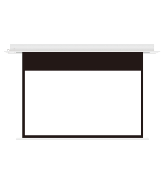 Встраиваемый экран с электроприводом Lumien Master Recessed Control 208х362 см (раб.область 198х352 см) (159') Matte White черн.кайма по периметру, черн.кайма сверху 14 см, триггер, RS232, IR, RF управл.в комплекте, цвет корпуса белый 16:9 LMRC-100108