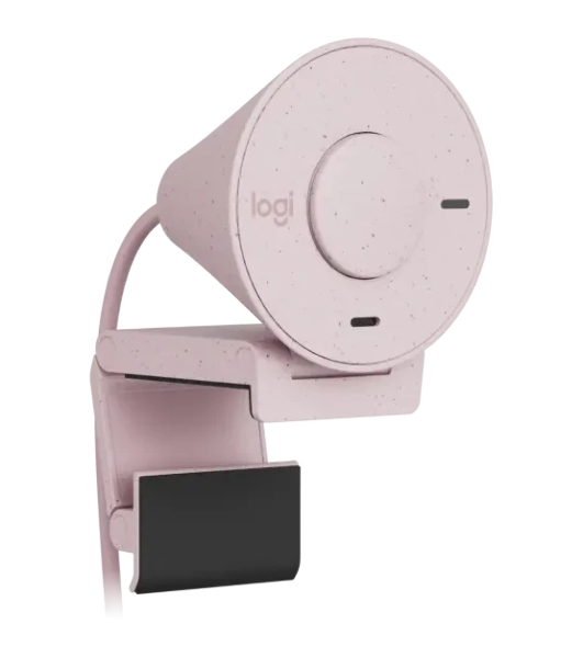 Веб-камера Logitech Brio 300 1920x1080, 30 кадр/с, USB Type-C, микрофон (шумоподавление), автоматическая фокусировка, автоосвещение, универсальное крепление розовый