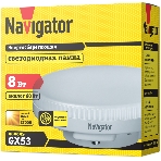 Лампа светодиодная Navigator NLL-GX53-8-230-2.7K 8 Вт таблетка 2700К теплый белый GX53 600 лм 220-240В, фото2