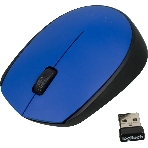 Мышь беспроводная Logitech M171 синий, 1000 dpi, радиоканал, USB, кнопки - 3, фото14
