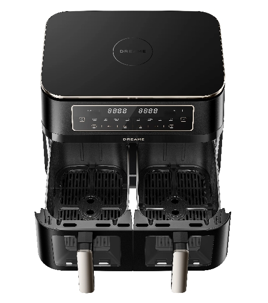 Аэрогриль Dreame Tasti Airfryer DZ30 черный, 3000 Вт, 5.5 л, кнопки, 8 программ
