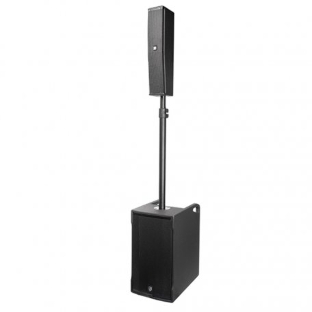 Комплект акустических систем INTREND ITSPK-VOX28 сабвуфер (2х8', 400Вт, 115dB, 40-250Гц) и звуковая колонна (4x3', 160Вт, 121dB, 190Гц-20кГц), 4-канальный микшер, MP3 плеер (USB+SD card), Bluetooth, стойка с коммутацией в комплекте (3 места)
