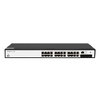 Управляемый коммутатор SNR уровня 2+, 24 порта 10/100/1000Base-T с поддержкой POE, 4 порта 1/10G SFP+, бюджет POE 370W, фото 1