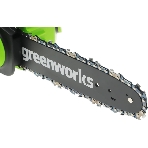 Цепная пила аккумуляторная GreenWorks G24CS25K4, 24V, 25 см, c АКБ 4А·ч и ЗУ (2007707UB), фото18