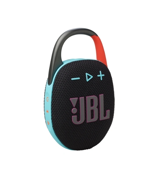 Колонка портативная JBL Clip 5 черный/оранжевый 7W Mono BT 10м 1400mAh