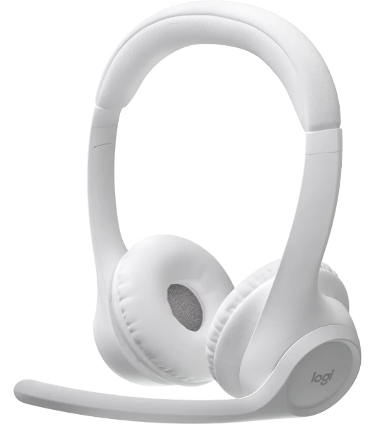 Гарнитура Logitech Zone 300 белый, беспроводная, Bluetooth, до 16 ч