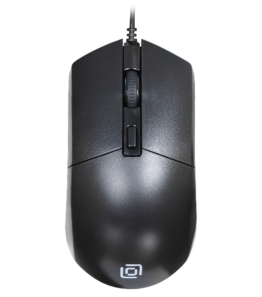 Мышь проводная Oklick 207M черный, 2400 dpi, USB, кнопки - 4