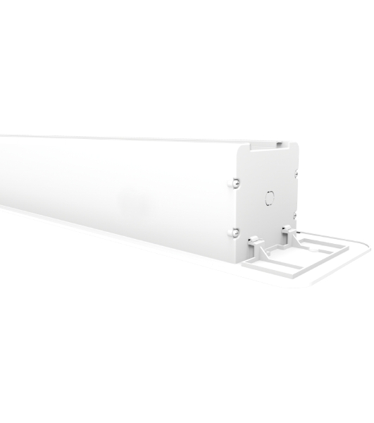 Встраиваемый экран с электроприводом Lumien Master Recessed Control 208х362 см (раб.область 198х352 см) (159') Matte White черн.кайма по периметру, черн.кайма сверху 14 см, триггер, RS232, IR, RF управл.в комплекте, цвет корпуса белый 16:9 LMRC-100108