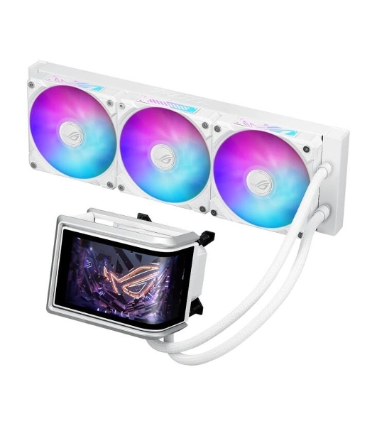 Жидкостная система охлаждения ASUS ROG RYUO IV 360 ARGB WHT белый, алюминий/медь, 2000 об/мин, 30.7 дБ, 4 pin