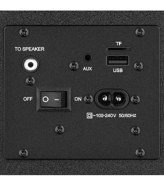 Акустическая система SVEN SPS-730 2.0 черные (2x25Вт, экокожа, USB/SD, пульт ДУ, Bluetooth)
