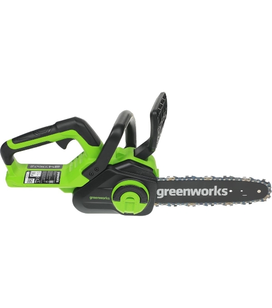 Цепная пила аккумуляторная GreenWorks G24CS25K4, 24V, 25 см, c АКБ 4А·ч и ЗУ (2007707UB)