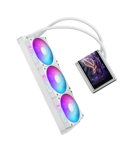 Жидкостная система охлаждения ASUS ROG RYUO IV 360 ARGB WHT белый, алюминий/медь, 2000 об/мин, 30.7 дБ, 4 pin