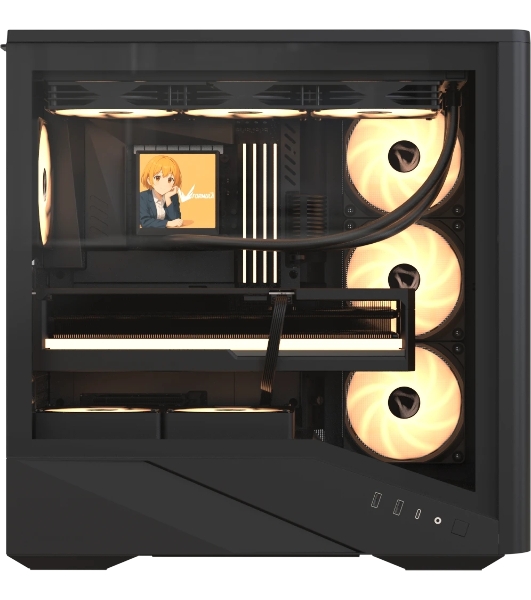 Компьютерный корпус Aerocool \ Formula V Line Air Power G9 DUO PA Black, ATX, TYPE-C*1, USB3.0*2, MESH/GLASS FRONT PANEL, FRONT 3x PERFORMANCE ARGB, REAR 1x PERFORMANCE ARGB