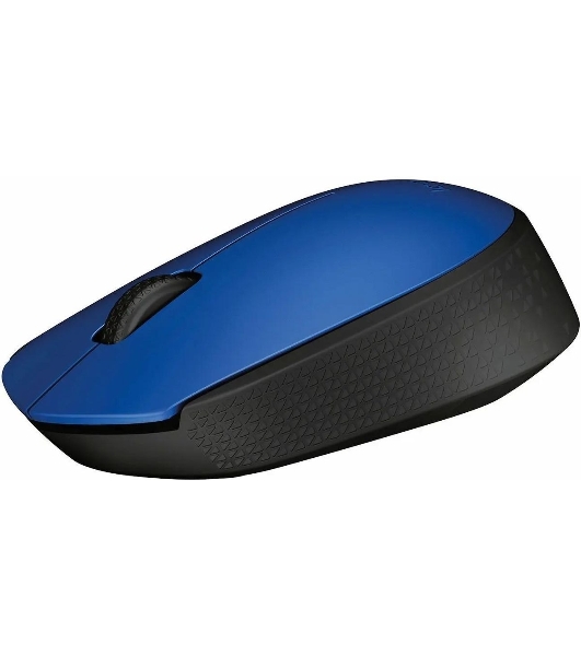 Мышь беспроводная Logitech M171 синий, 1000 dpi, радиоканал, USB, кнопки - 3