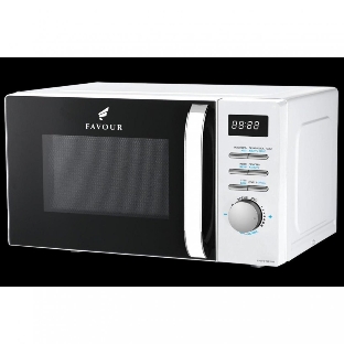 Микроволновая печь FAVOUR FV RTD 700 20W белый, 20 л, 700 Вт, переключатели - кнопки, поворотные переключатели