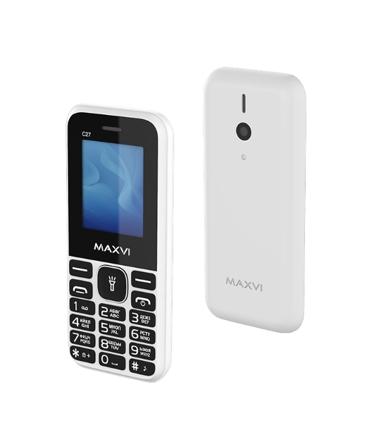 Мобильный телефон Maxvi C27 белый
