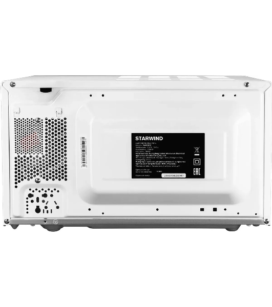 Микроволновая печь Starwind SMW3820 белый, 20 л, 700 Вт, переключатели - поворотный механизм