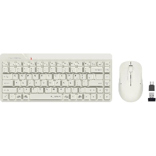 Комплект клавиатура+мышь A4Tech FStyler FG2200 Air2 беспроводной, USB, 1200 DPI, бежевый
