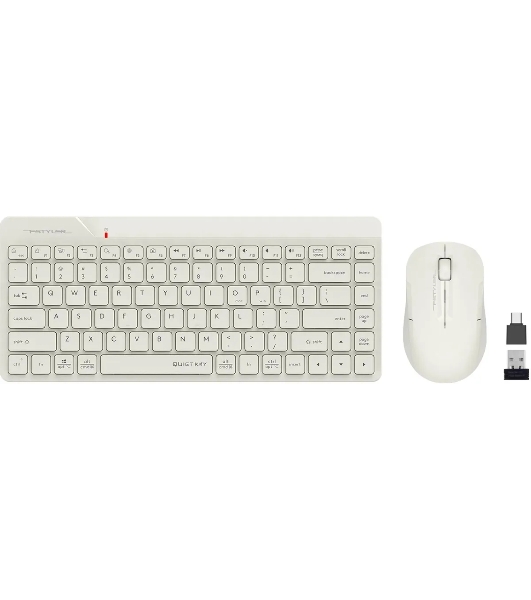 Комплект клавиатура+мышь A4Tech FStyler FG2200 Air2 беспроводной, USB, 1200 DPI, бежевый