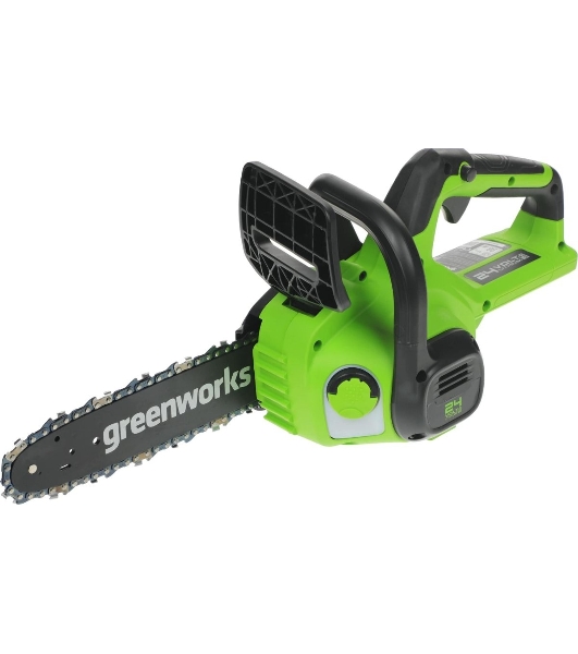 Цепная пила аккумуляторная GreenWorks G24CS25K4, 24V, 25 см, c АКБ 4А·ч и ЗУ (2007707UB)