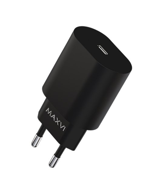 Сетевое зарядное устройство Maxvi SFC-125PD Type-C 3А 25W PD QC3.0 черный