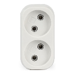 Плоский разветвитель Smartbuy (SBE-10-A02-2) 2 гнезда без заземления плоский 10А 250B, фото2