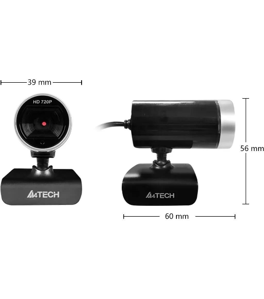 Веб-камера A4Tech PK-910P 1280x720, 30 кадр/с, USB Type-A, микрофон, универсальное крепление