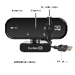 Веб-камера ExeGate Stream C938 2K AF 2560x1440, 30 кадр/с, USB, микрофон, шторка приватности, автофокус, крепление на мониторе, фото3