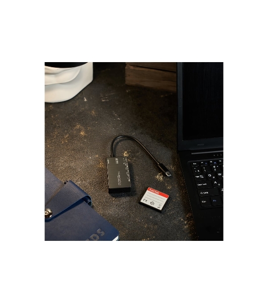 Кард-ридер Rexant 18-4118/черный/MS/MS PRODUO/M2/MMC/SD/microSD/microSDHC/microSDXC/USB Type-C/пластик