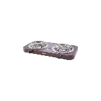 Плита настольная электрическая Centek CT-1509 Siberia коричневый, 2 кВт, ТЭН, конфорки - 2, эмаль, поворотные переключатели, фото2