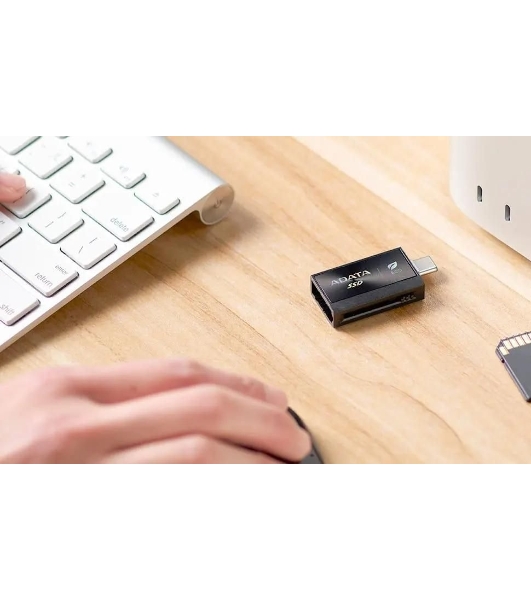 Внешний SSD ADATA SC730, 512 Gb, USB 3.2 Gen 2 Type-A/Type-C, R/W 600/600, черный