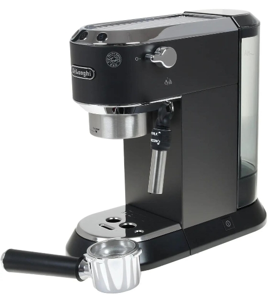Кофеваркa рожковая DeLonghi EC 685 BK черный, исп. кофе - молотый/чалды, 1.1 л, 1350 Вт, 15 бар