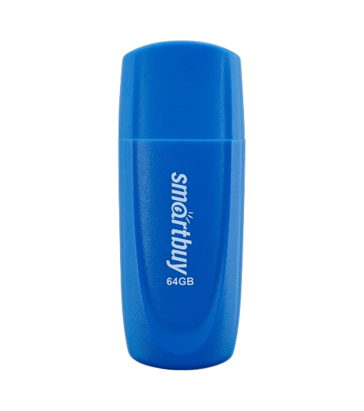 Флешка USB Smartbuy Scout Blue (SB064Gb2SCB), 64Gb, USB 2.0, R/W 15/8, синий