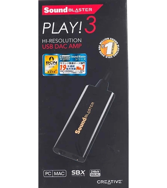 Звуковая карта Creative USB Sound Blaster Play! 3 2.0 Ret