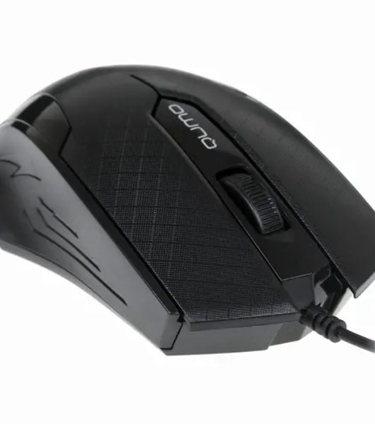 Мышь проводная Qumo Office M14 черный, 1000 dpi, USB, кнопки - 3