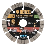 Диск алмазный отрезной Denzel ф125 х 22,2 мм, Сегментный, сухое резание, HWD92, фото 1