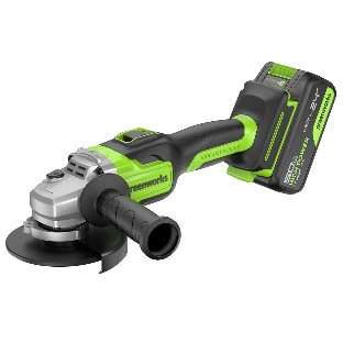 Углошлифовальная машина Greenworks GD24AG 10500об/мин рез.шпин.:M14 d=125мм (3200207CUG)